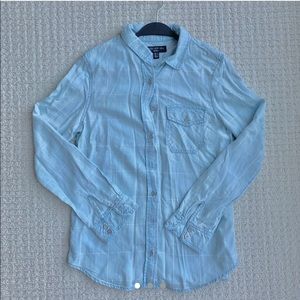 Denim plaid shirt flannel